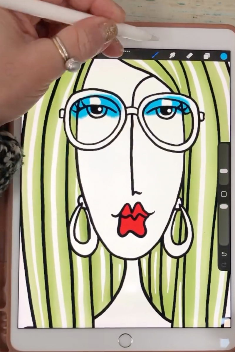 Behind the scenes art illustration – watch a Dolly Mama come to life – Dolly Mama