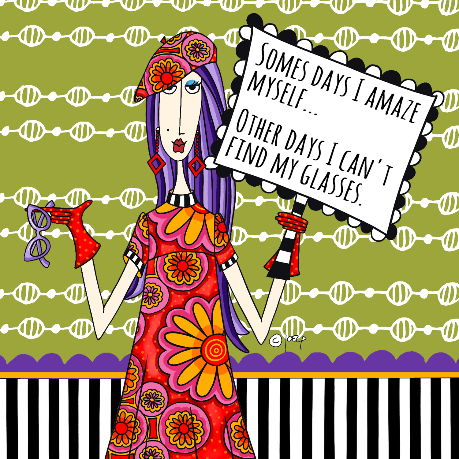Funny bold women's humor illustration – I don't give a sht – Dolly Mama