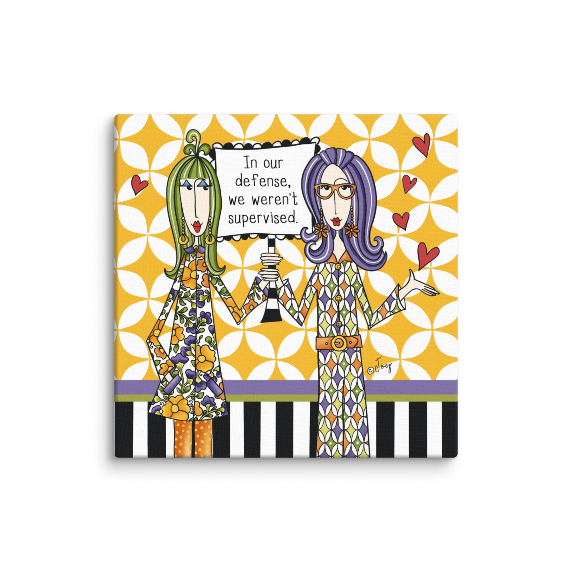 Dolly Mama Canvas Print, In our defense, we weren’t supervised.