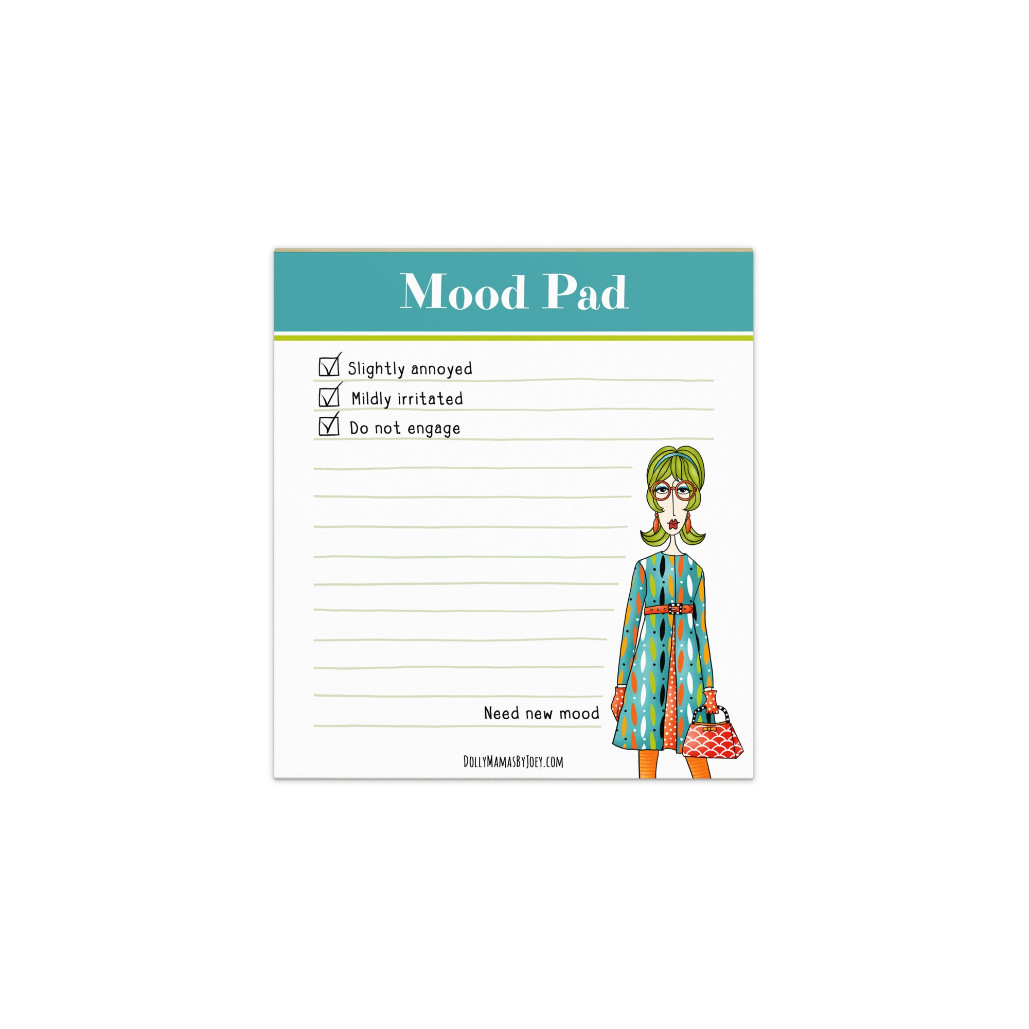 Funny Mood Notepad for Women – Mood Pad | Dolly Mama Notepad