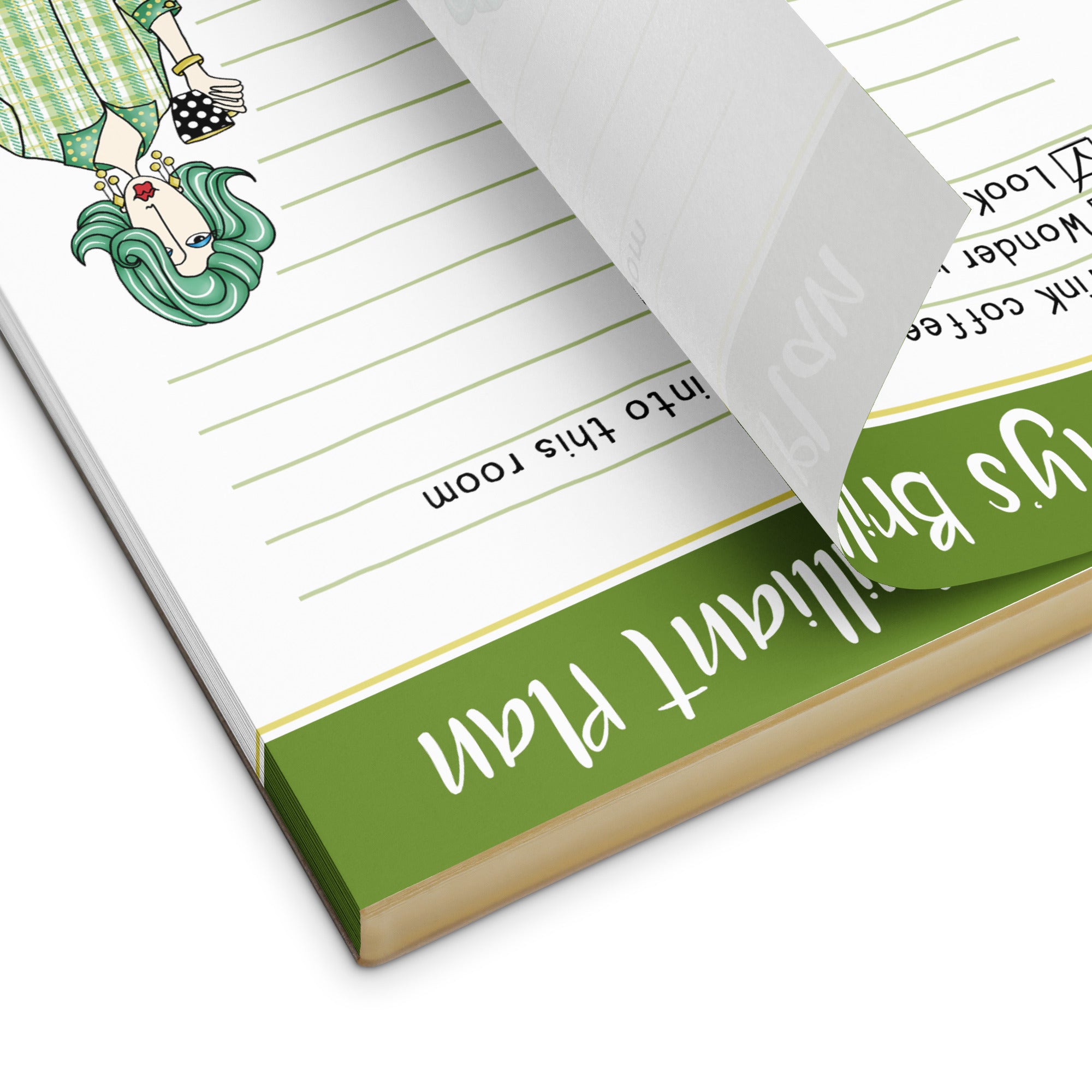 Funny Daily Planner Notepad for Women – Today’s Brilliant Plan | Dolly Mama Notepad
