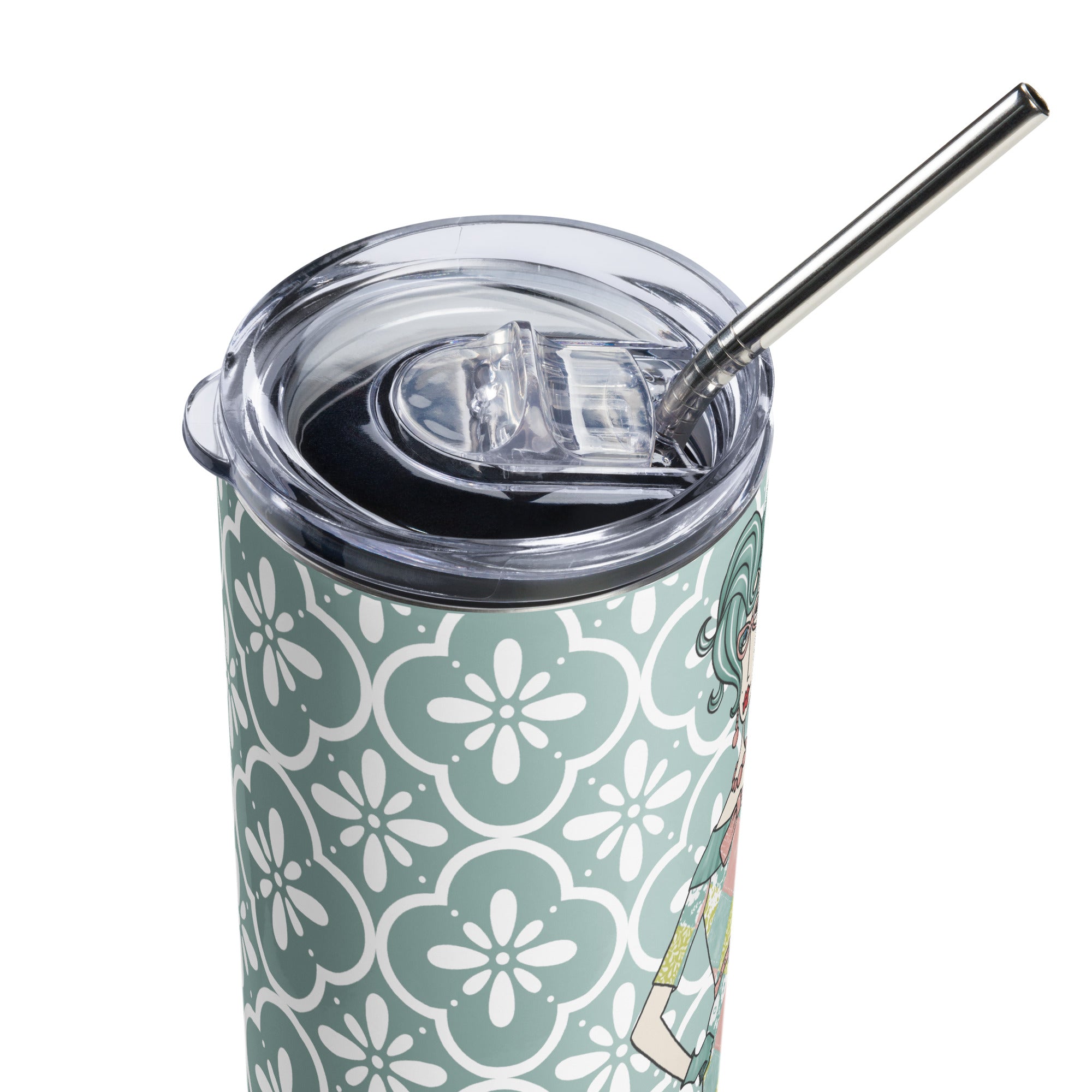 Dolly Mama stainless steel tumbler– I was born to be wild until 9pm.