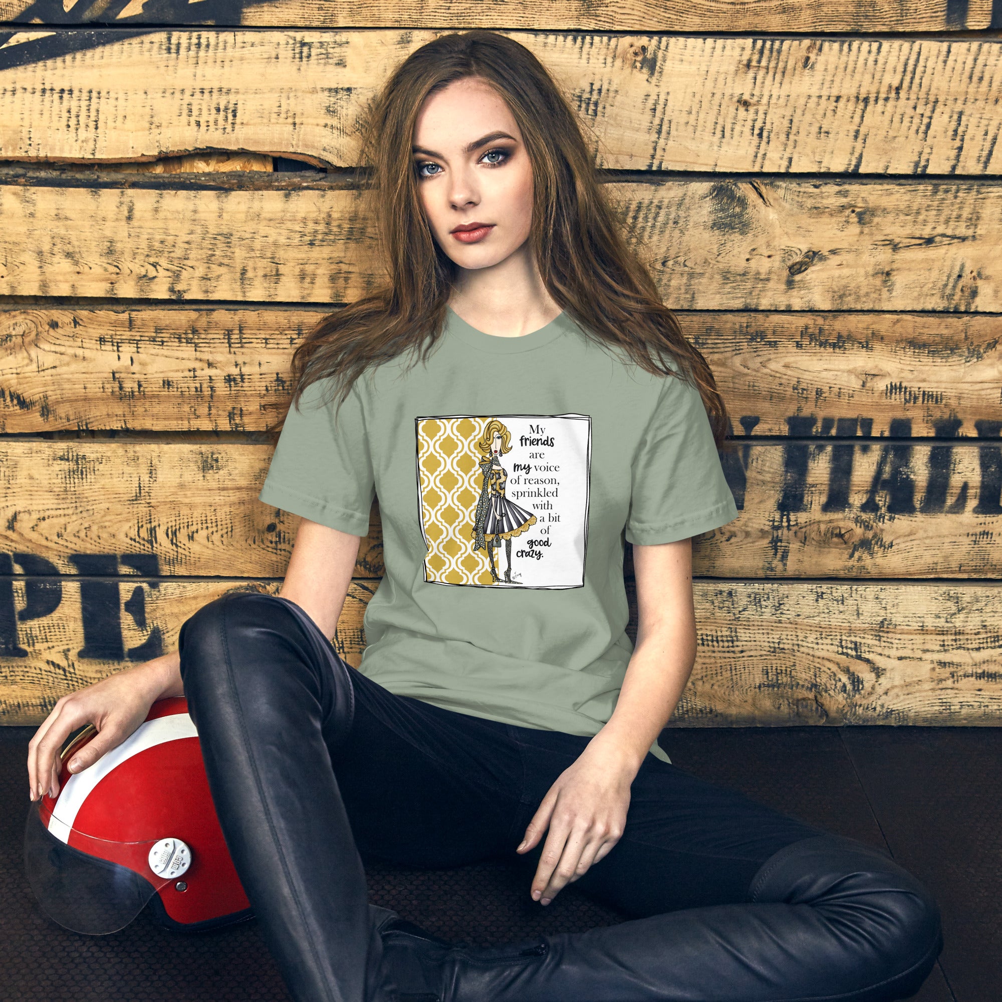 Dolly Mama Unisex Tee – “My friends are my voice of reason, sprinkled with a bit of good crazy.”