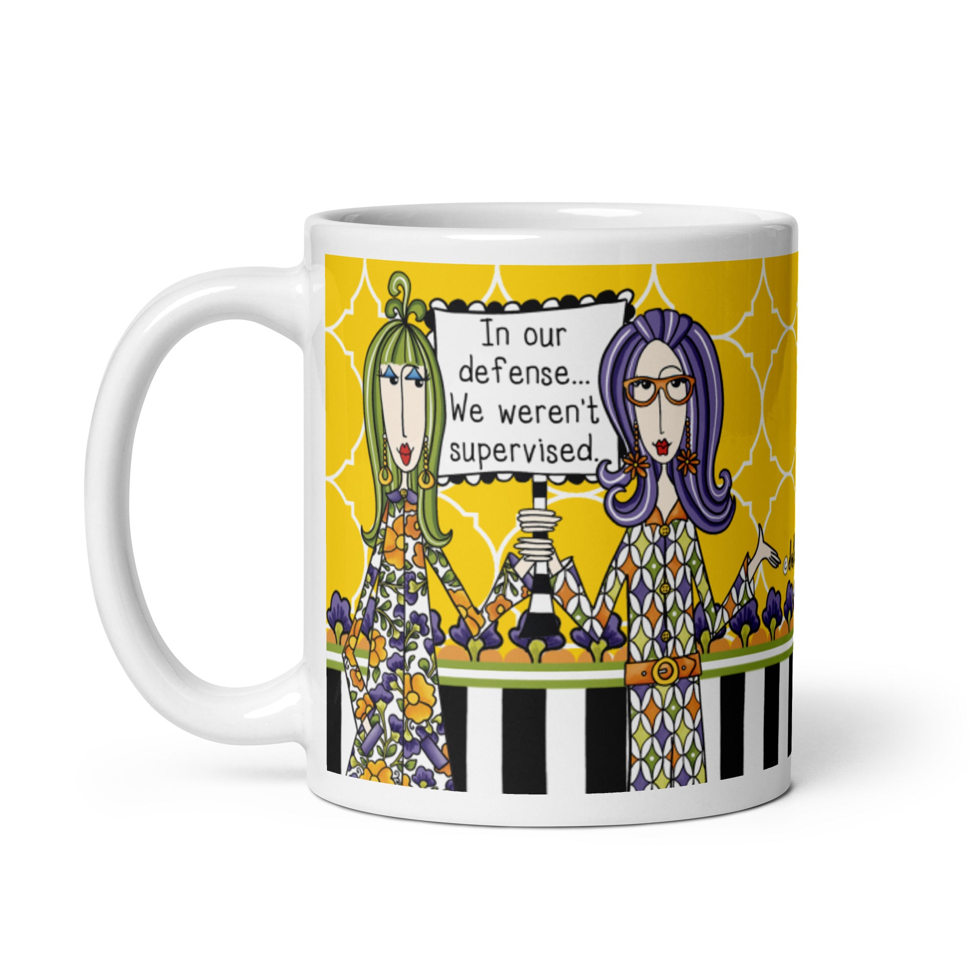 Funny Best Friend Coffee Mug – In Our Defense… We Weren’t Supervised. | Dolly Mama mug