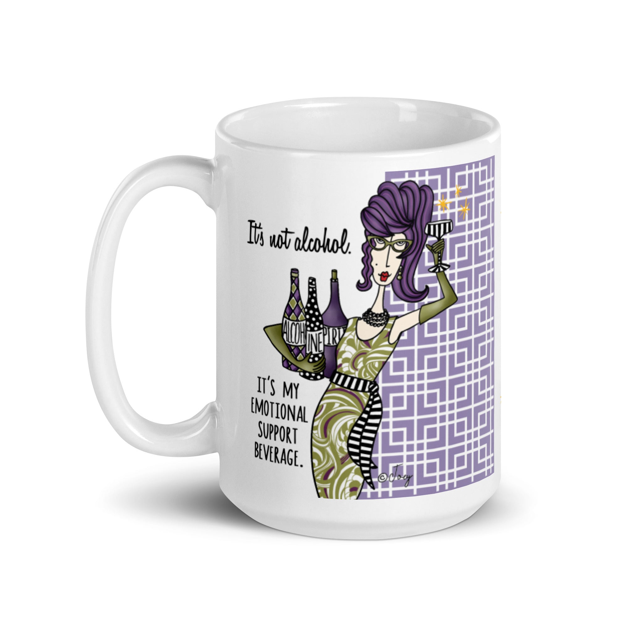 Dolly Mama Coffee Mug – It’s not alcohol. It’s my emotional support beverage.