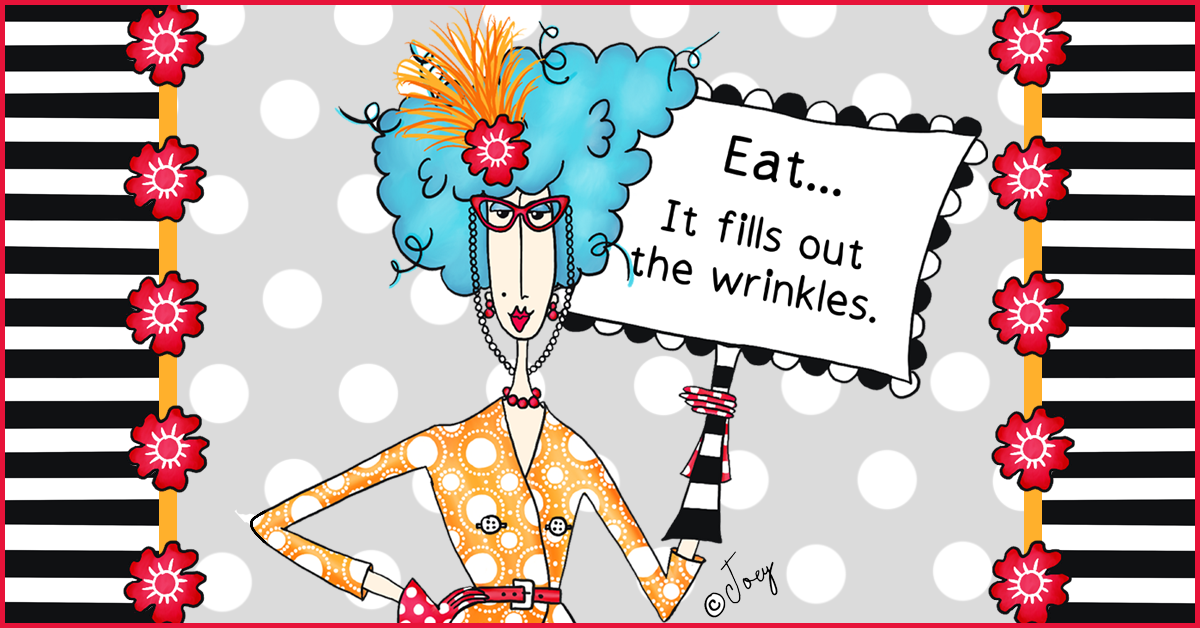 Empowering women illustration – embracing getting older wrinkles and all – Dolly Mama