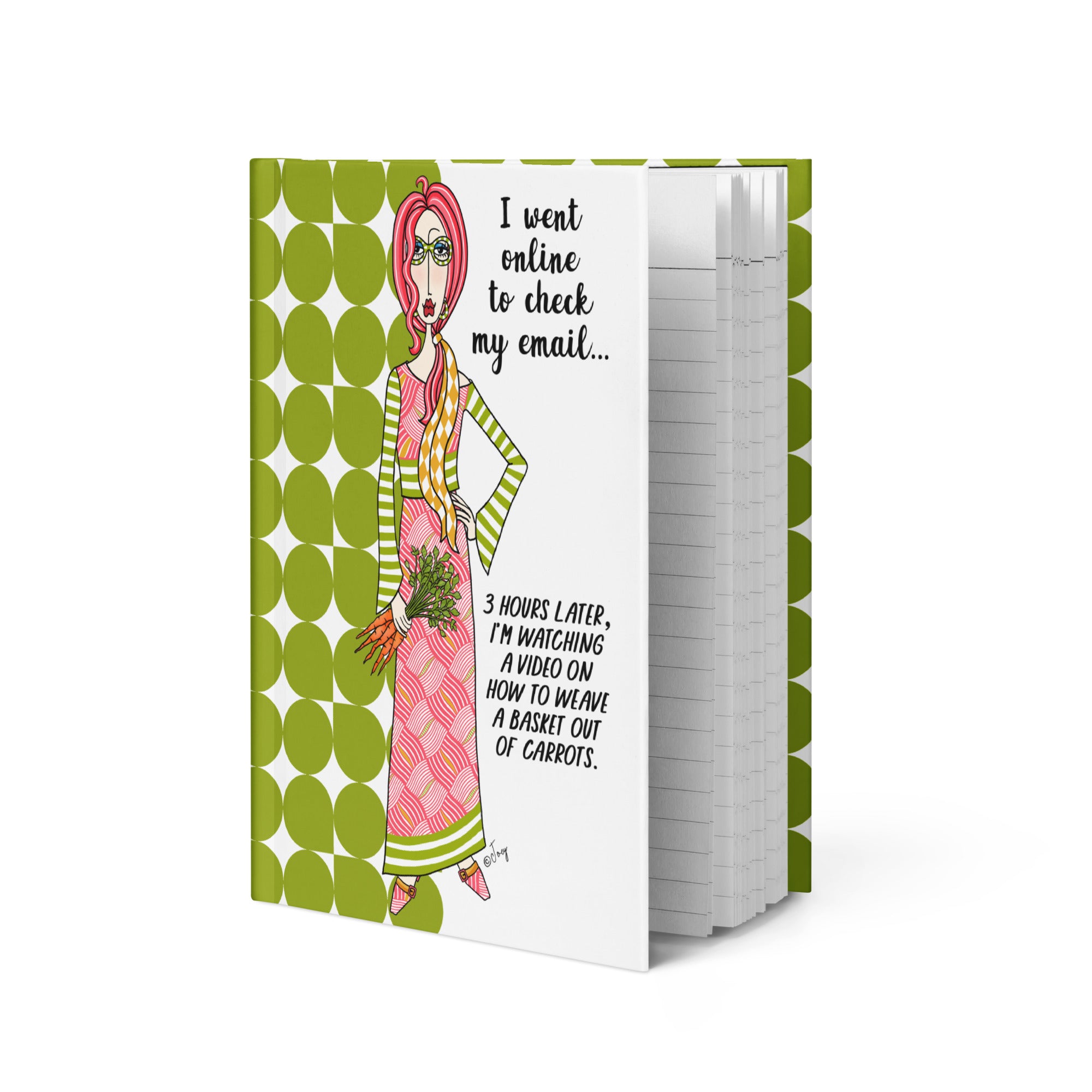 Dolly Mama Journal – I went online to check my email. 3 hours later, I’m watching a video on how to weave a basket out of carrots.