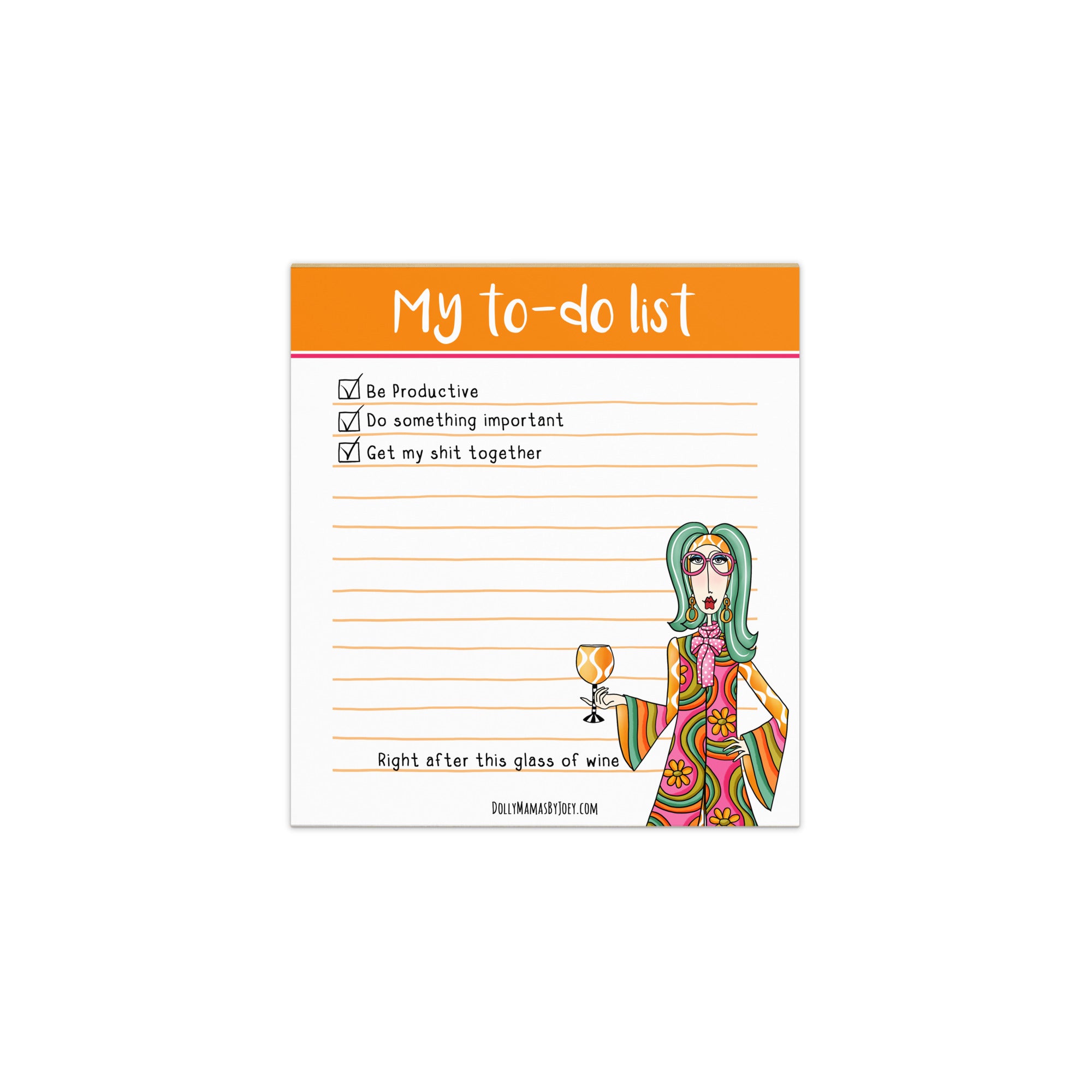 Dolly Mama “My To-Do List” Funny Desk Notepad – 50 Sheets