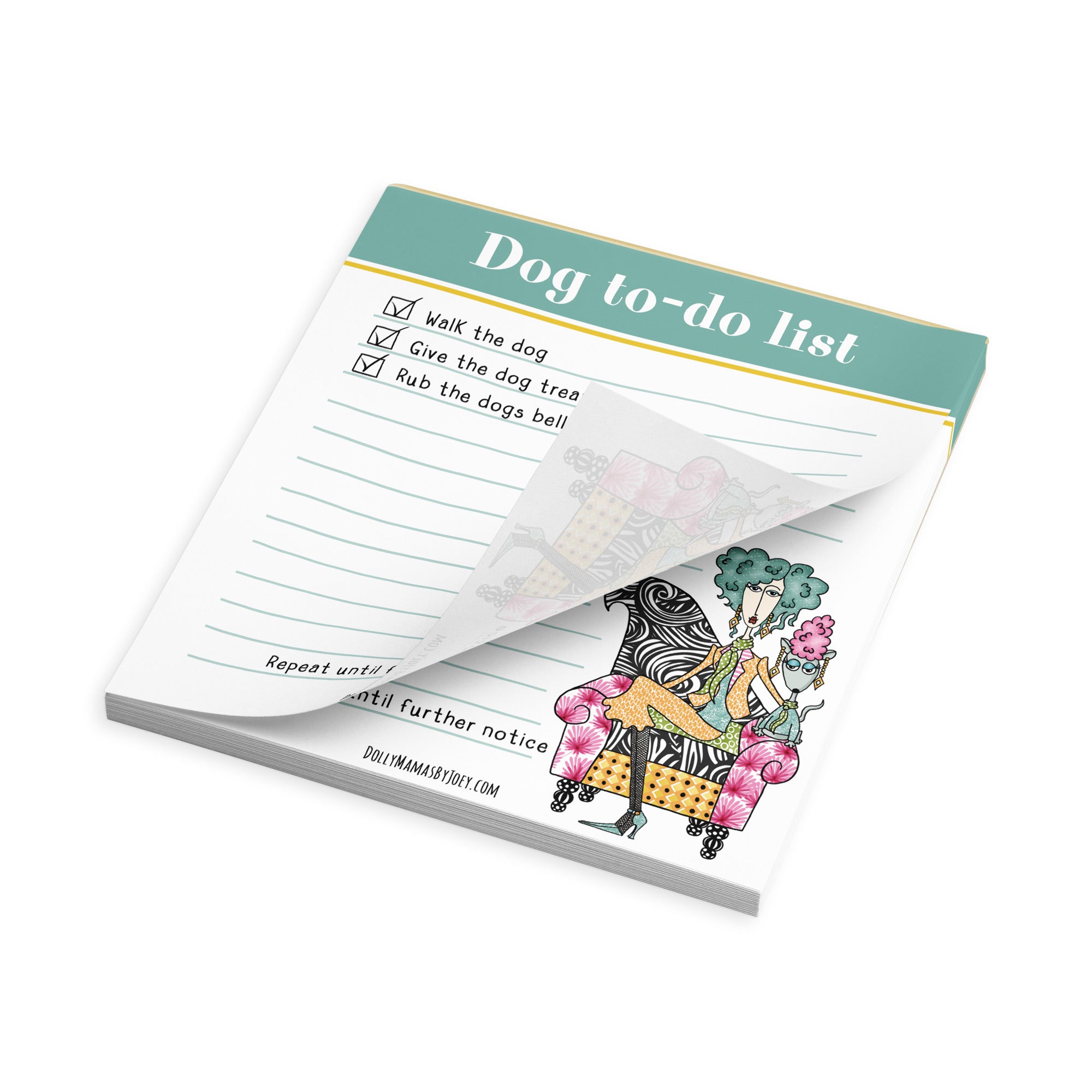 Funny Dog Lover Notepad for Women – Dog To-Do List | Dolly Mama Notepad