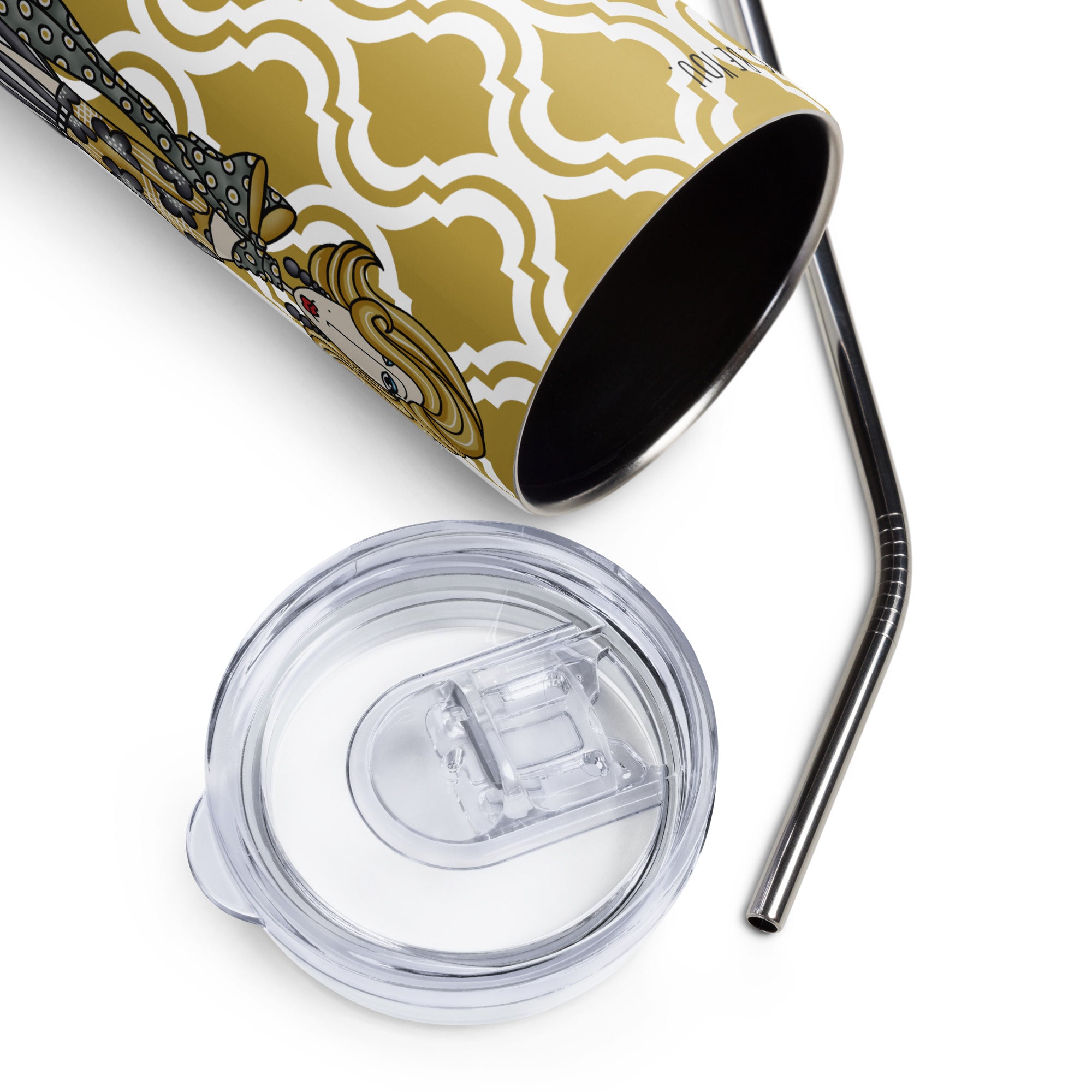 Dolly Mama stainless steel tumbler–My friends are my voice of reason, sprinkled with a bit of good crazy.