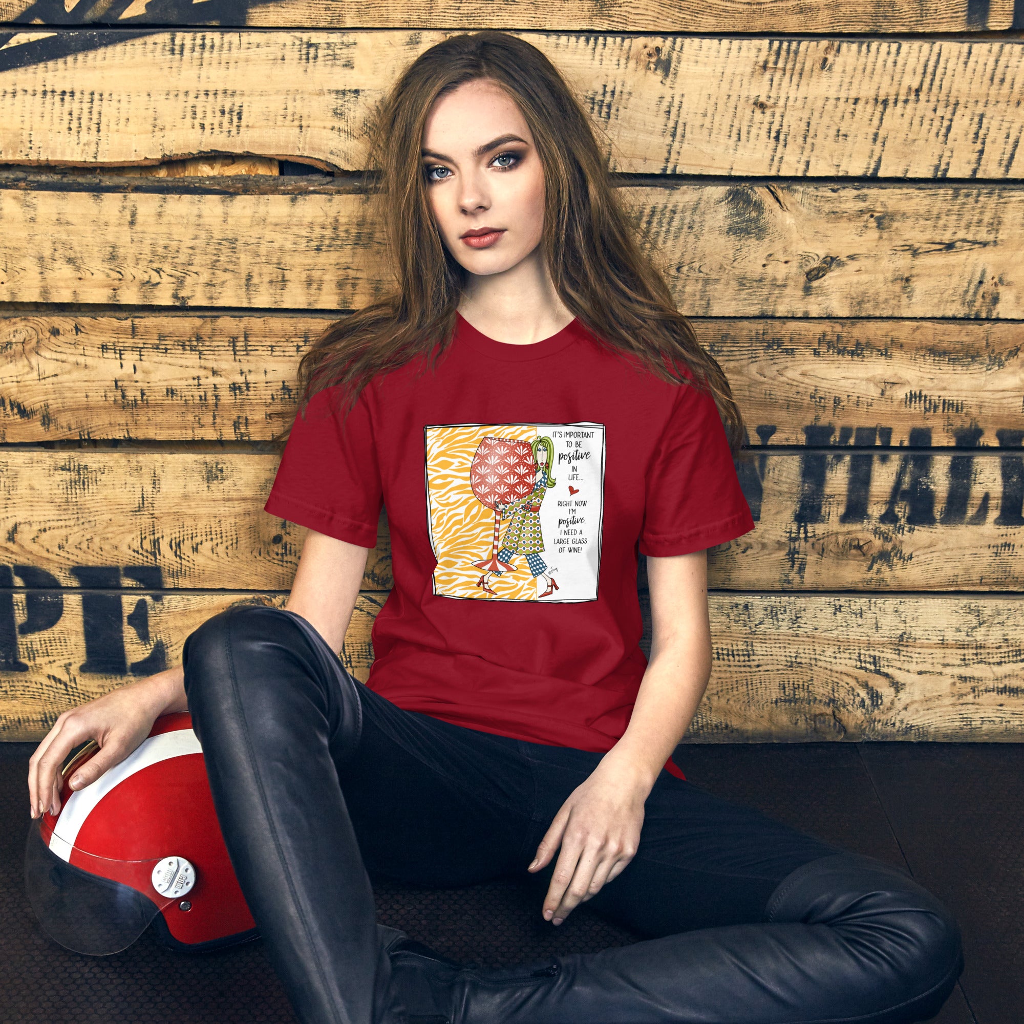 Dolly Mama Unisex Tee – “It's important to be positive in life. Right now I'm positive I need a large glass of wine!”