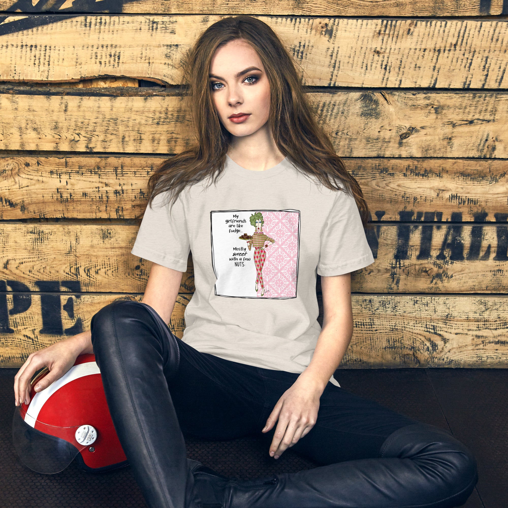 Dolly Mama Unisex Tee – “My girlfriends are like fudge. Mostly sweet with a few nuts.”
