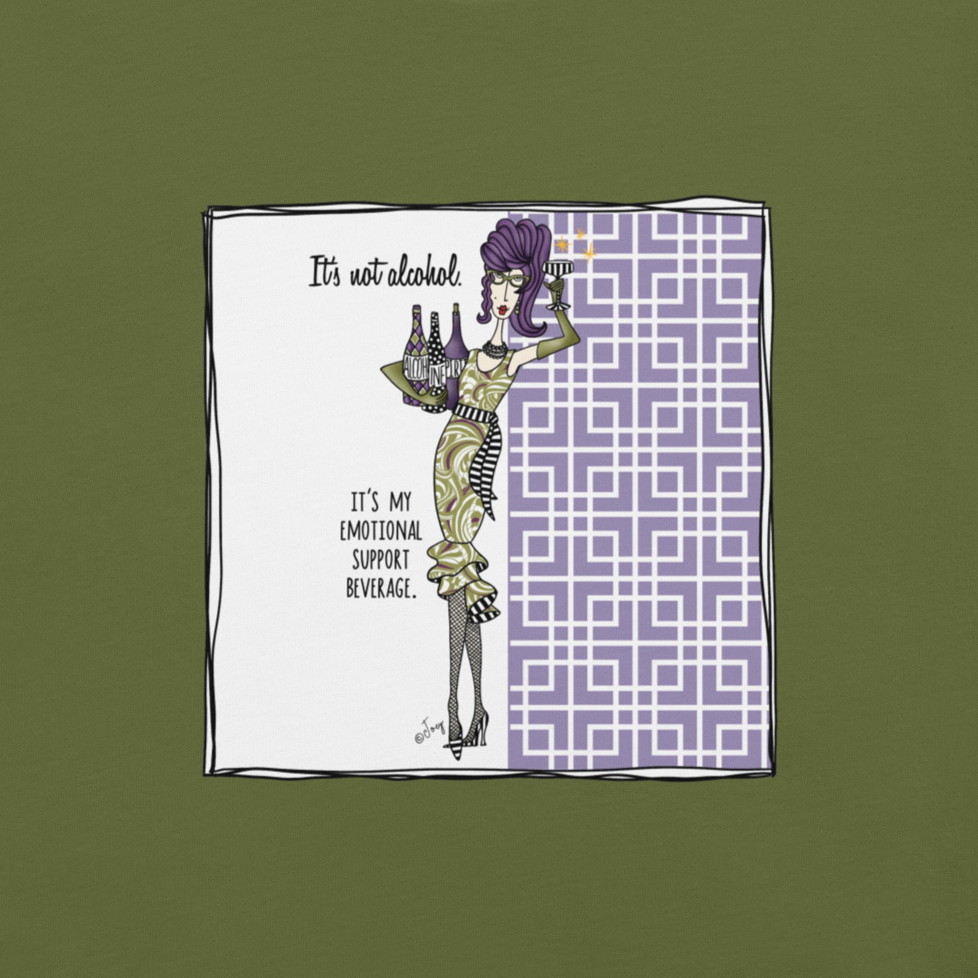 Dolly Mama Unisex Tee – “It's not alcohol, It's my emotional support beverage.”