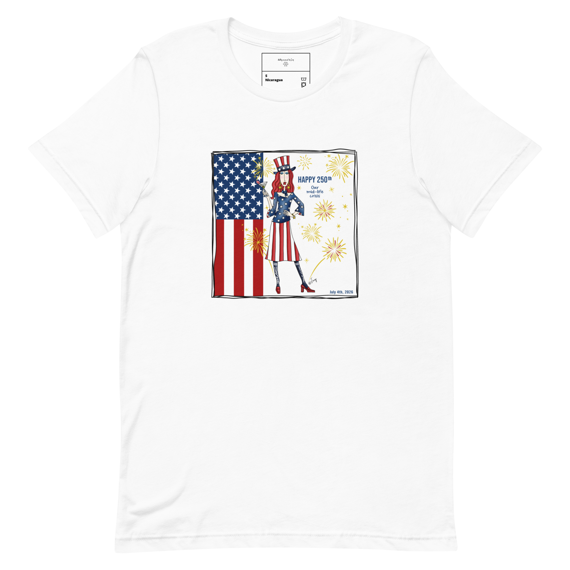 Dolly Mama Unisex Tee – Happy 250th. Our mid-life crisis-250th celebration USA