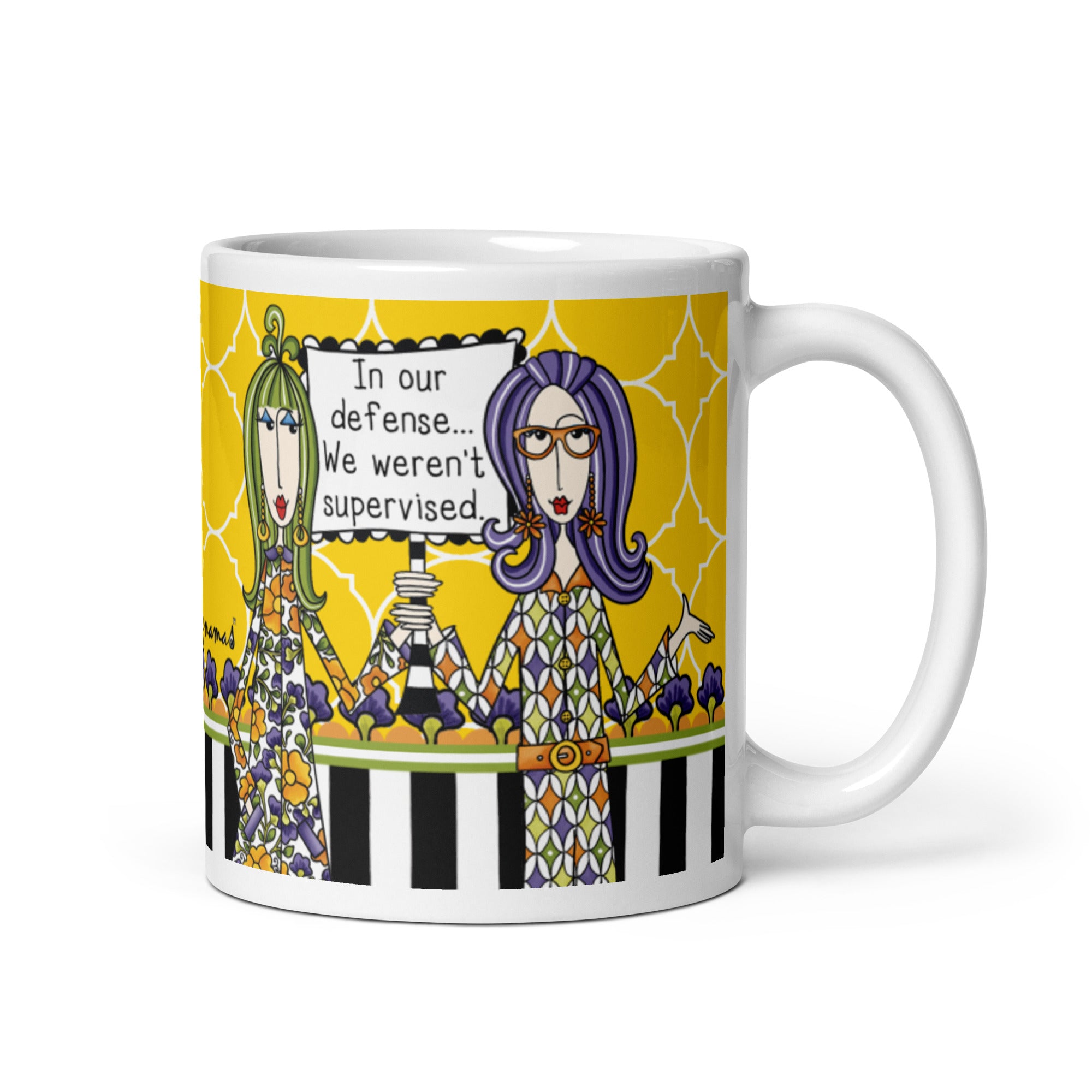 Funny Best Friend Coffee Mug – In Our Defense… We Weren’t Supervised. | Dolly Mama mug