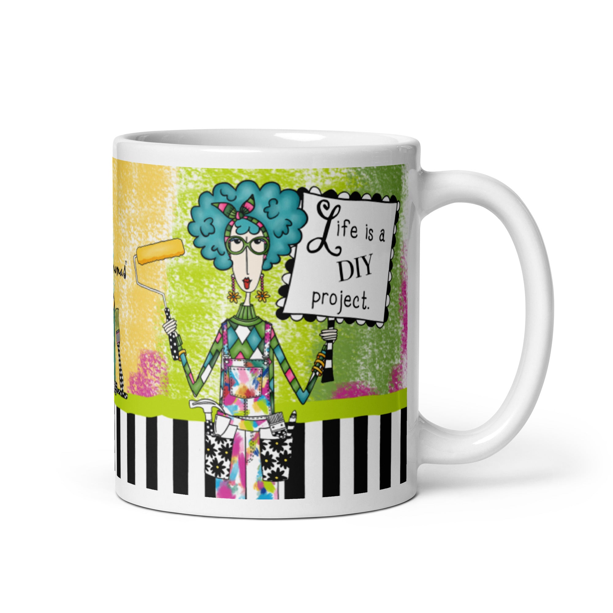 Funny DIY Coffee Mug – Life Is a DIY Project. | Dolly Mama mug