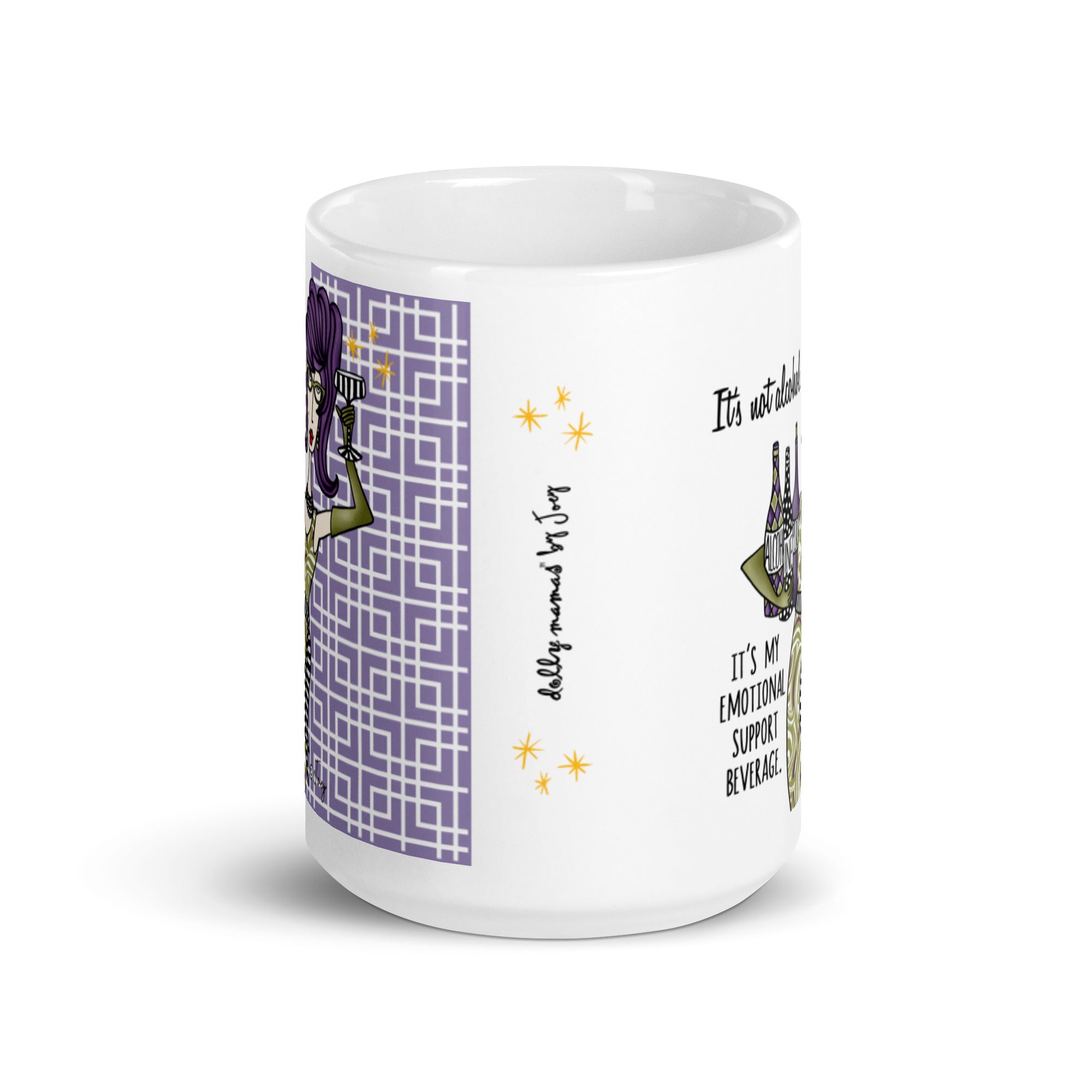 Dolly Mama Coffee Mug – It’s not alcohol. It’s my emotional support beverage.