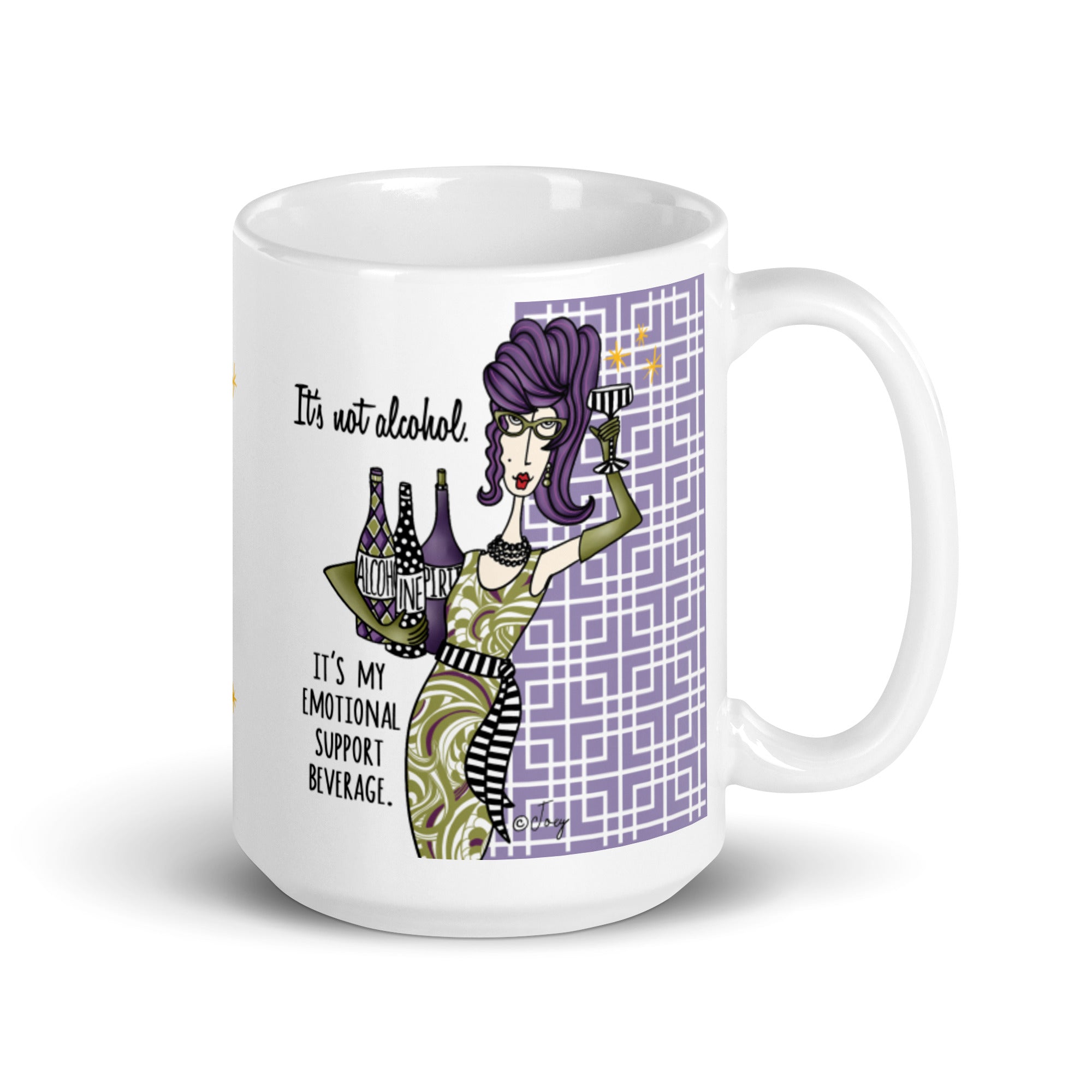 Dolly Mama Coffee Mug – It’s not alcohol. It’s my emotional support beverage.